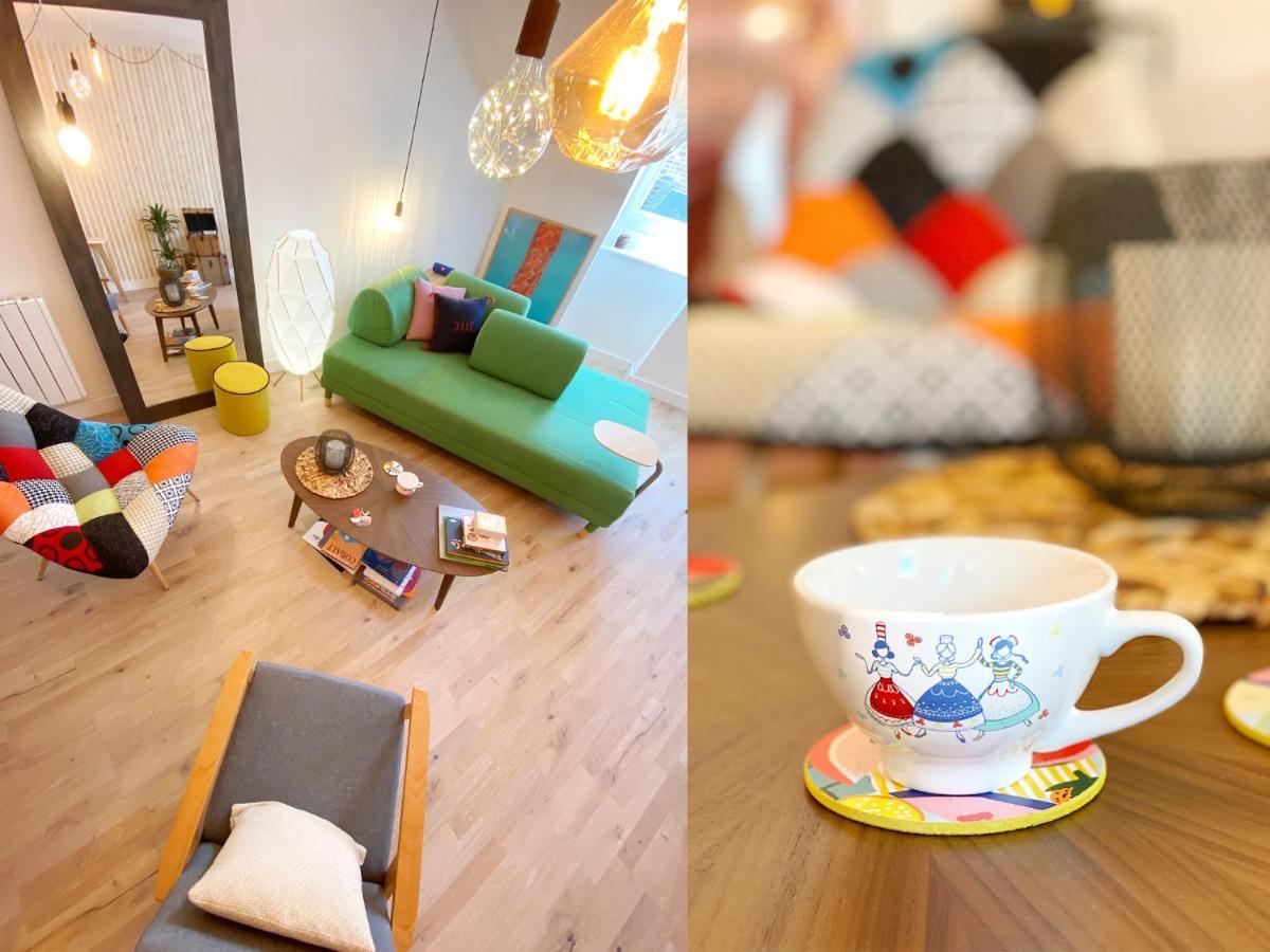 Marie Et Brieuc _ Duplex Lumineux Colore Atypique Face Cathedrale 쎙브히육 외부 사진